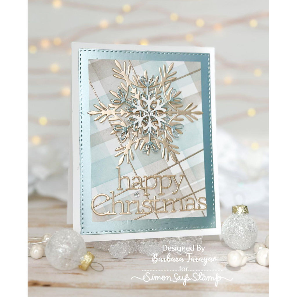 Crafter's Companion Metallics 6 x 6 Paper Pad vs-ppk-038 Snowflake Christmas Card | color-code:ALT01