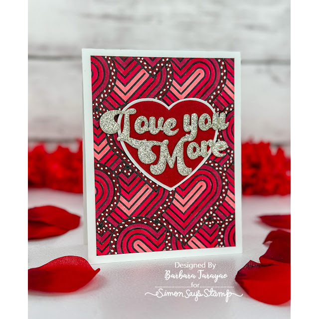 Simon Says Clear Stamp Tucked Hearts 1154ss To Be Loved Love Card | color-code:ALT05