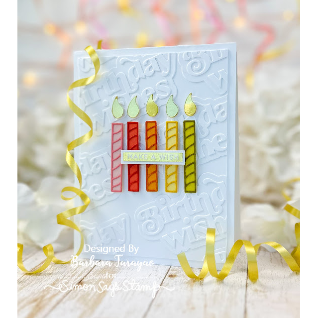 Simon Says Stamp CANDLE BLOWOUT Wafer Die s805 Birthday Card | color-code:ALT01