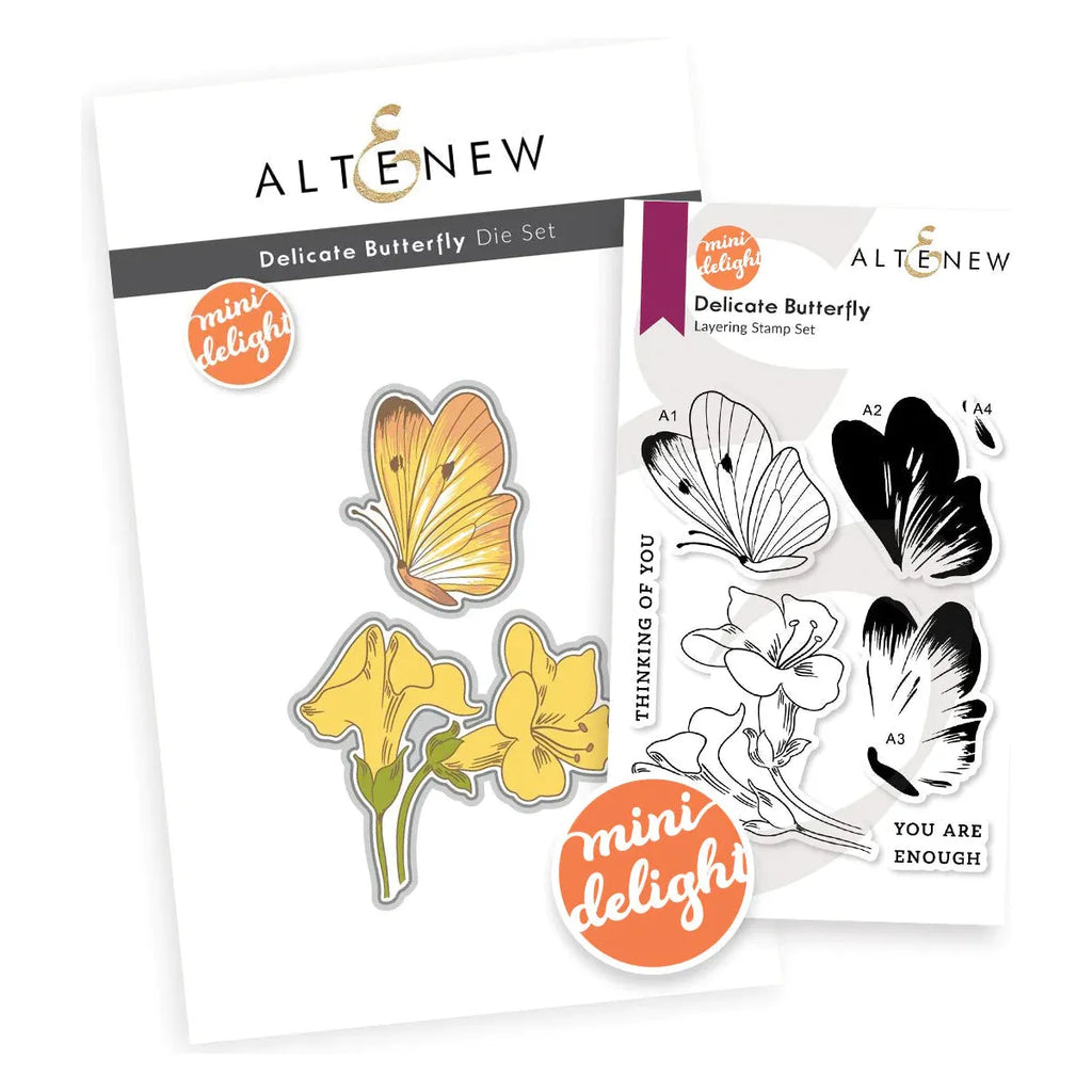 Altenew Mini Delight Delicate Butterfly Stamp and Die Set alt8101