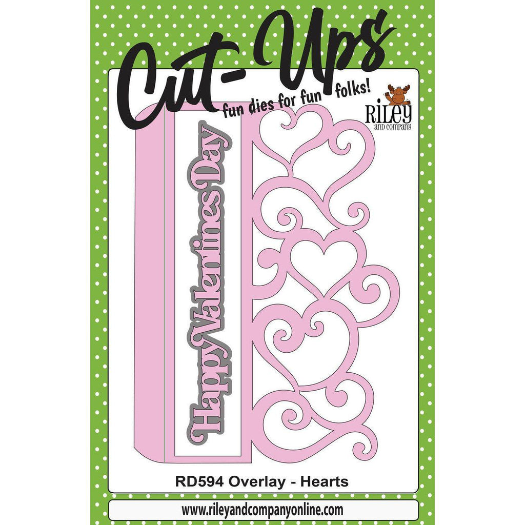 Riley And Company Cut Ups Overlay Hearts Dies rd594