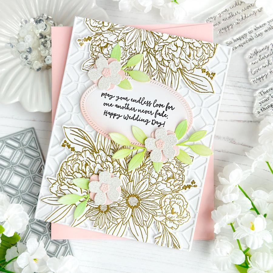 Papertrey Ink Easy Bouquet Dies PTI-0624 wedding