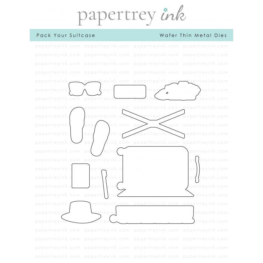 Papertrey Ink Pack Your Suitcase Dies PTI-0655