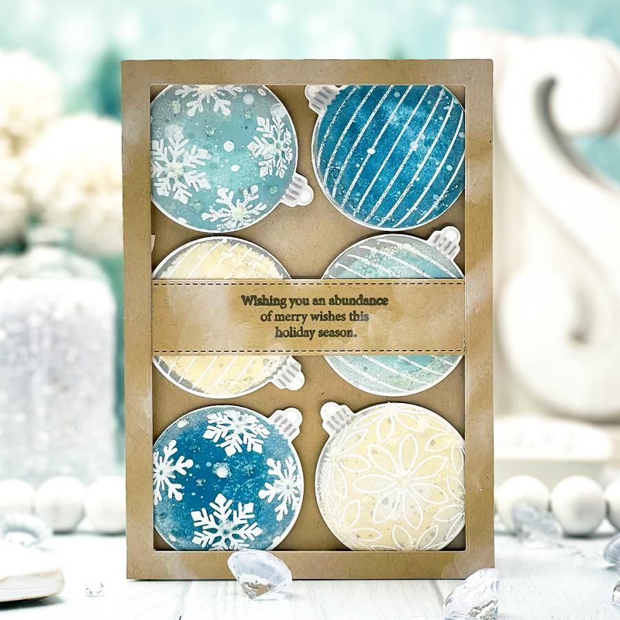 Papertrey Ink Ornament Opulence Dies pti-0705 ornaments