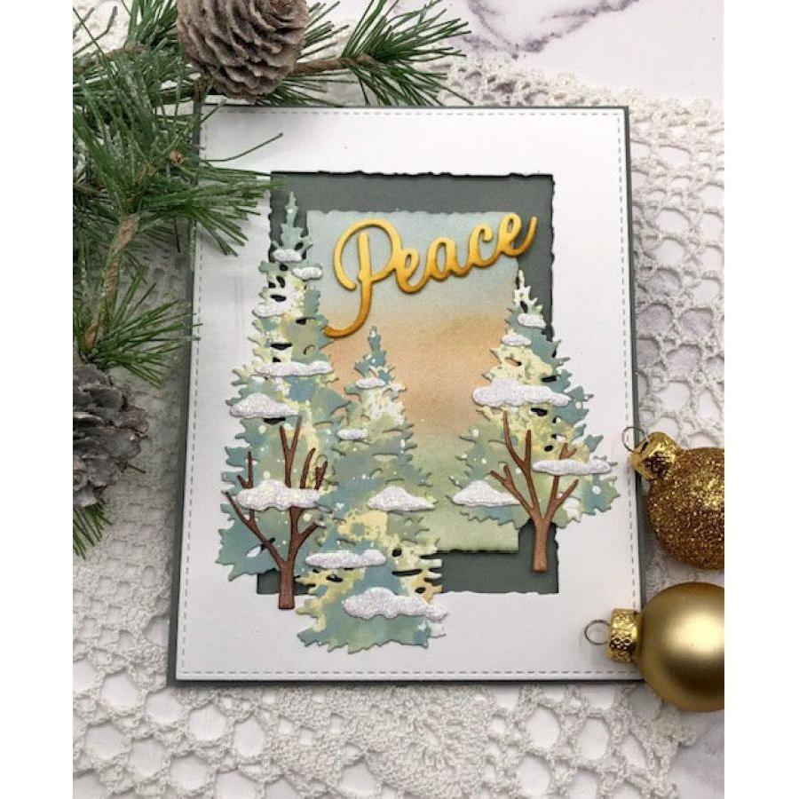 Papertrey Ink Love to Layer Deckled Edge pti-0728 peace