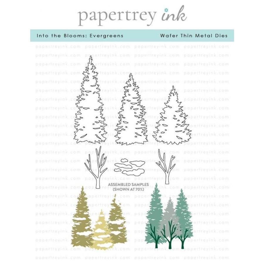 Papertrey Ink Into the Blooms Evergreens pti-0729