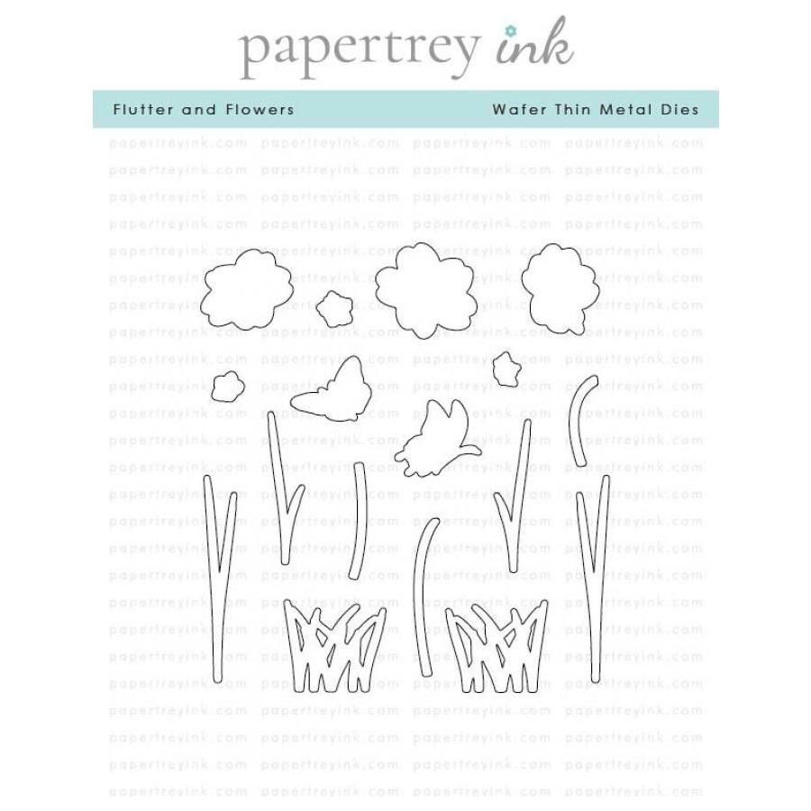 Papertrey Ink Flutter and Flowers Dies pti-0762