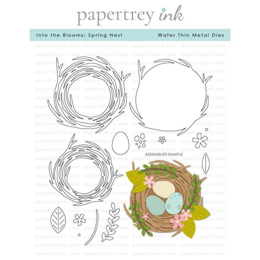 Papertrey Ink Into the Blooms Spring Nest Dies pti-0771