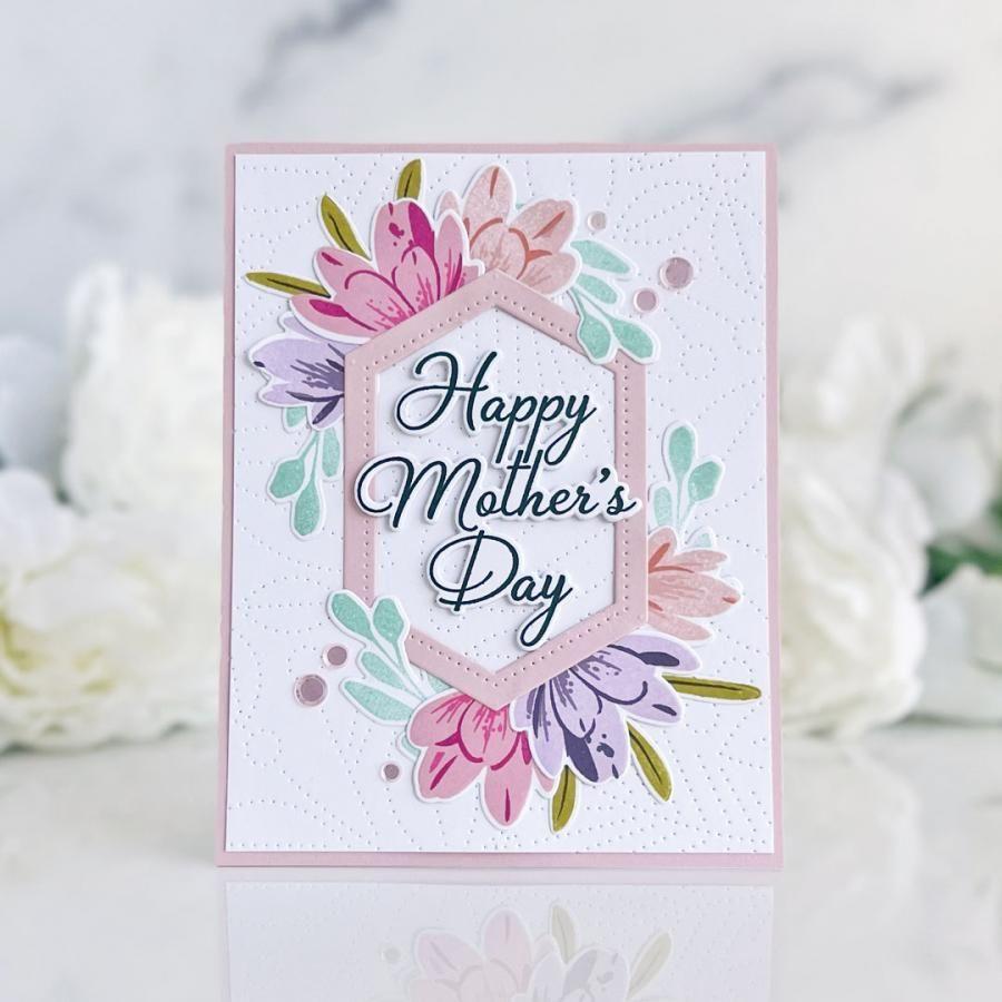 Papertrey Ink Mother's Day Sentiments Dies pti-0775 happy mother's day