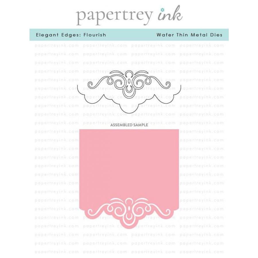 Papertrey Ink Elegant Edges Flourish Dies pti-0782