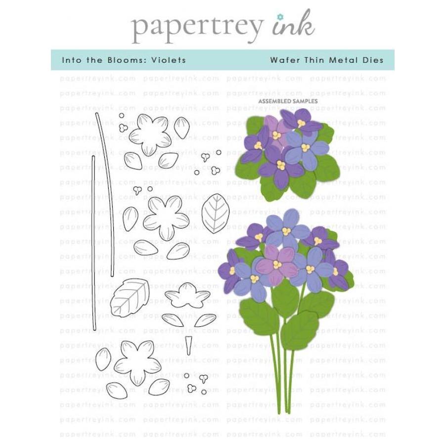 Papertrey Ink Into the Blooms Violets Dies pti-0805