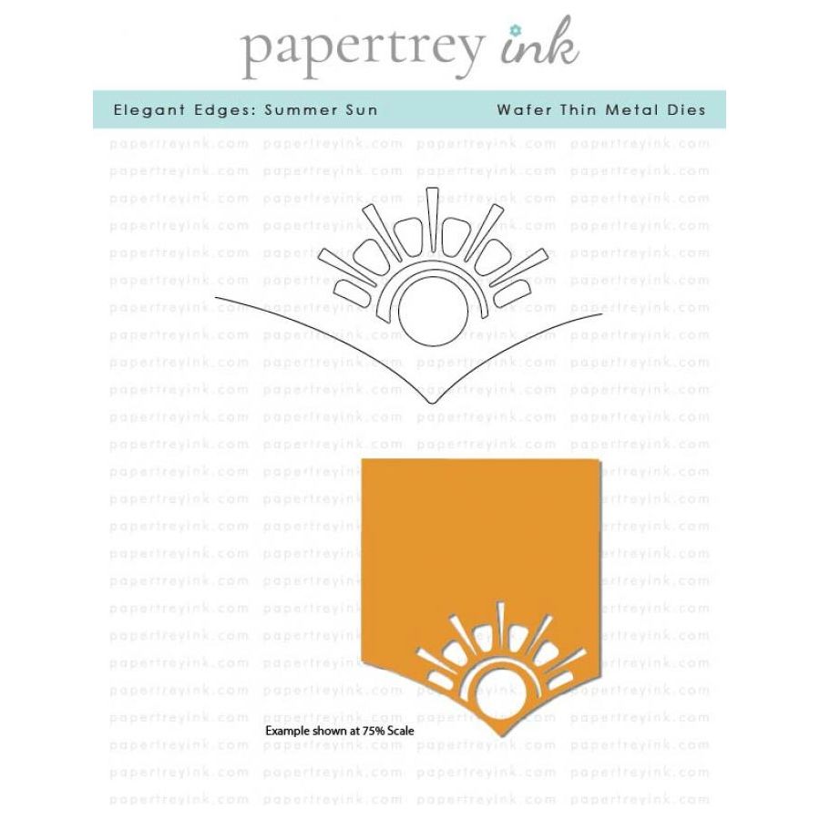 Papertrey Ink Elegant Edges Summer Sun Dies pti-0806