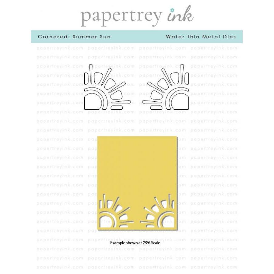 Papertrey Ink Cornered Summer Sun Dies pti-0807