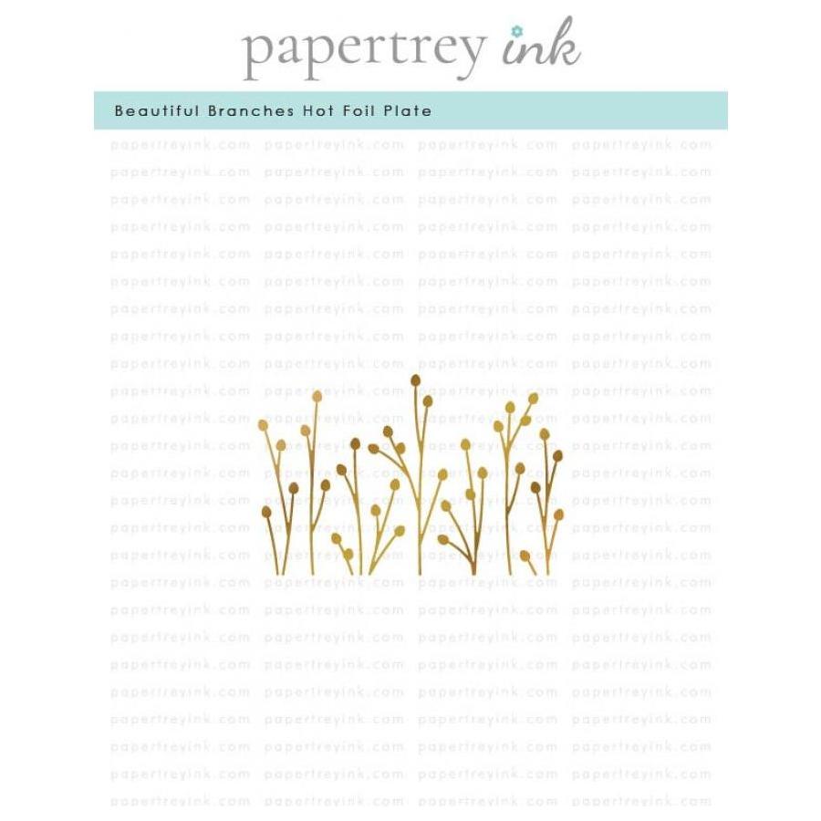 Papertrey Ink Beautiful Branches Hot Foil Plate ptif-0022