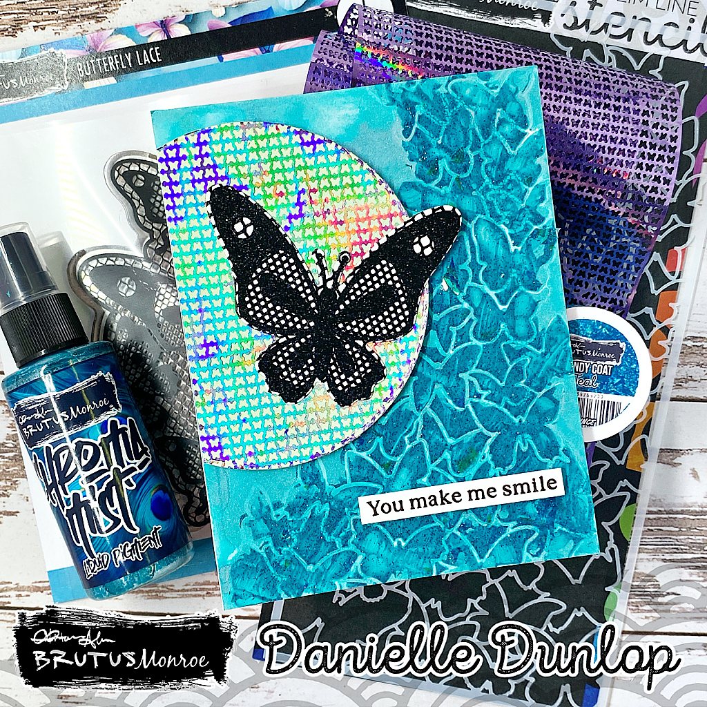 Brutus Monroe Butterfly Lace Stamp & Die Bundle bru1055 smile