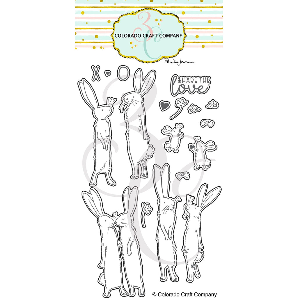 Colorado Craft Company Anita Jeram Share the Love Rabbits Dies aj945-d