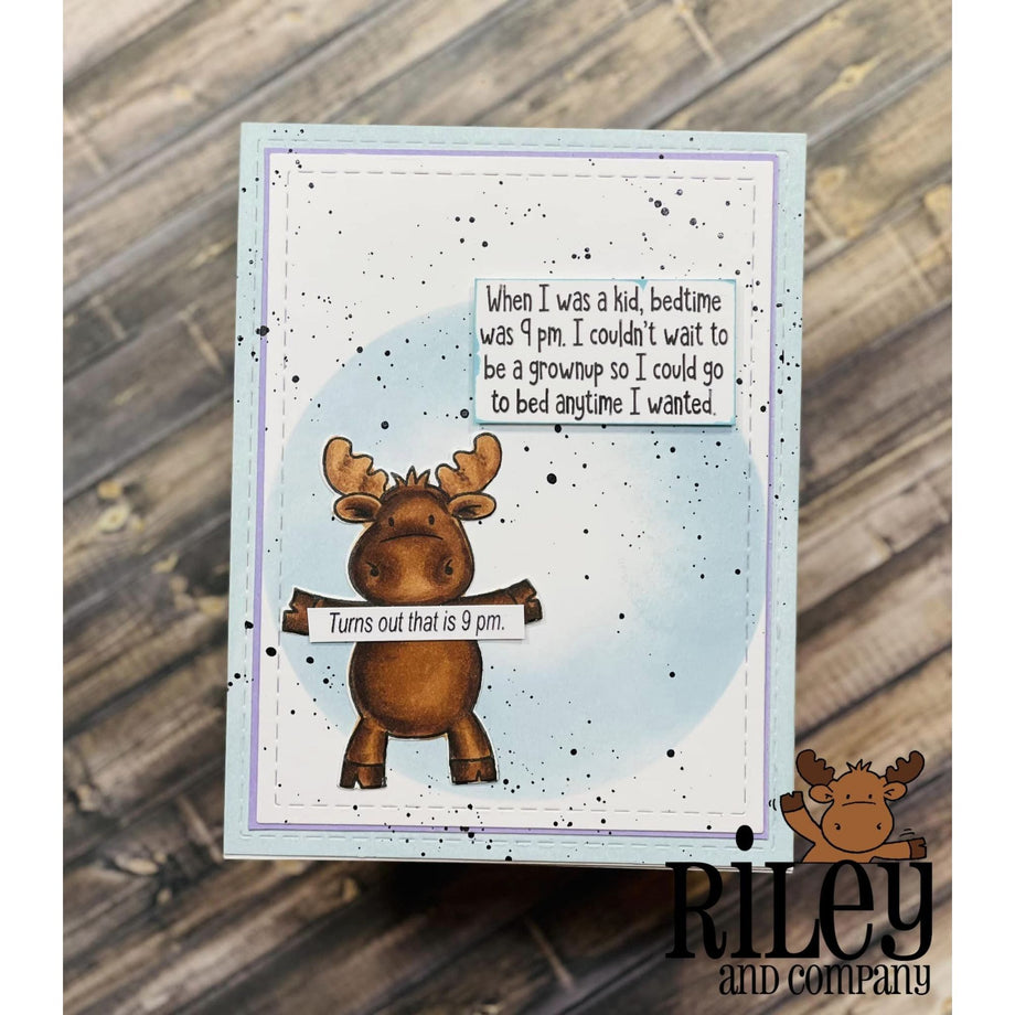 Riley and Company, Riley the Moose, red rubber stamps, Funny Bones