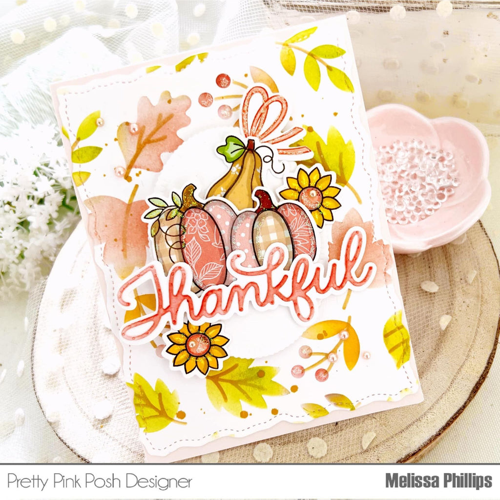 Pretty Pink Posh Thankful Shadow Die gourds