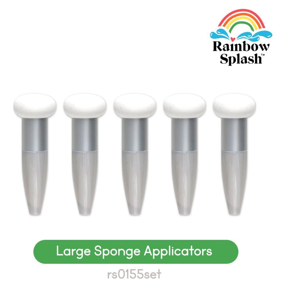 Rainbow Splash Large Sponge Applicators Bundle of 5 rs0155set