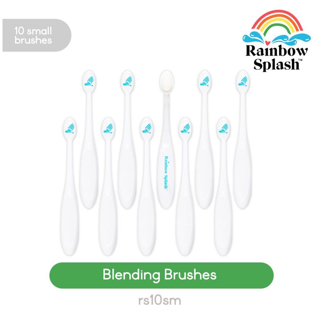 Rainbow Splash Small Blending Brushes Pack of 10 rs10sm Splendor