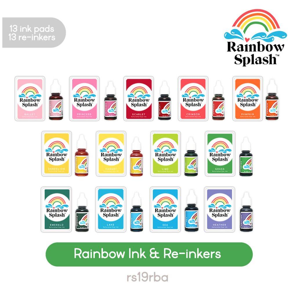 Rainbow Splash Inks and Re-inkers Rainbow Pack rs19rba Splendor