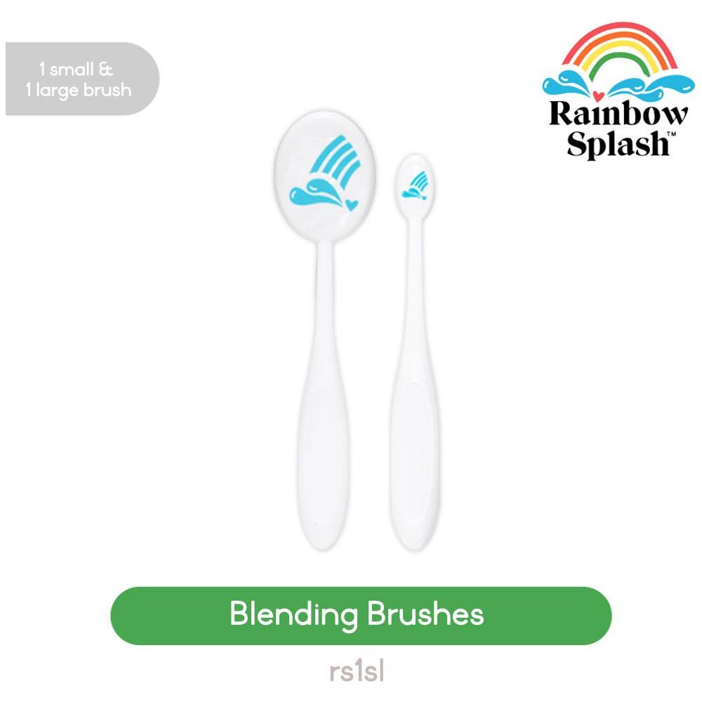 Rainbow Splash 2 pack of 1 Large And 1 Small Blending Brushes rs1sl Splendor