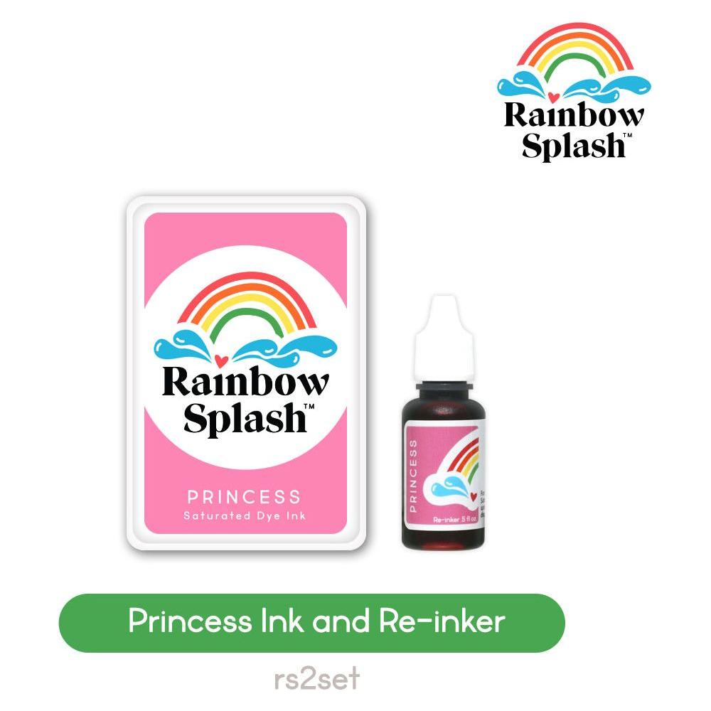 Rainbow Splash Ink Pad And Re-Inker Set Princess