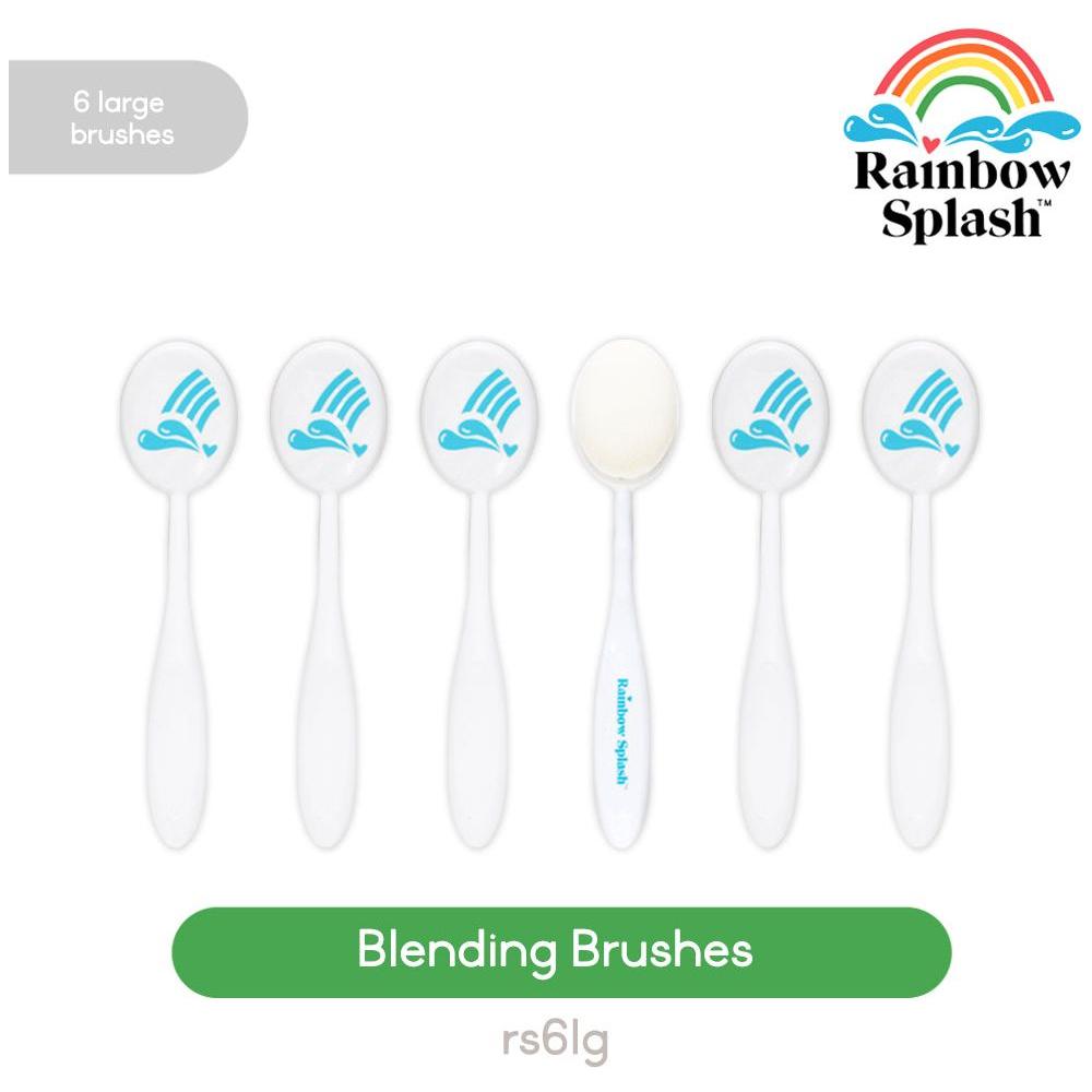 Rainbow Splash Large Blending Brushes Pack of 6 rs6lg Splendor