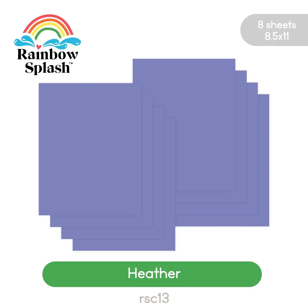 Rainbow Splash Cardstock Heather rsc13