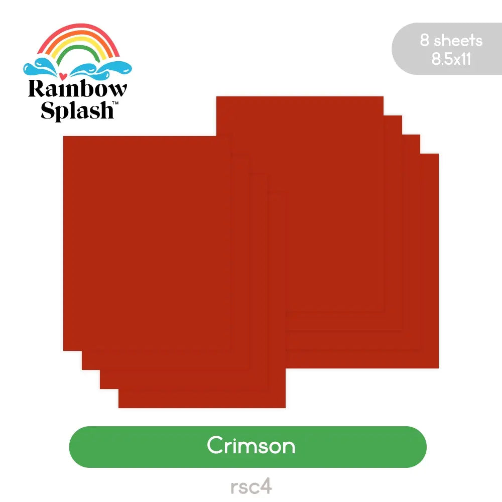 Rainbow Splash Cardstock Crimson rsc4