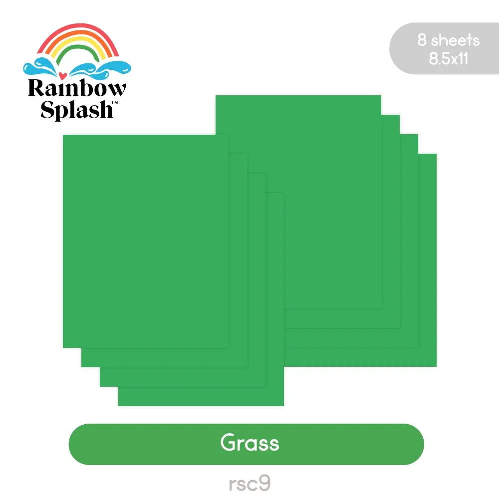 Rainbow Splash Cardstock Grass rsc9