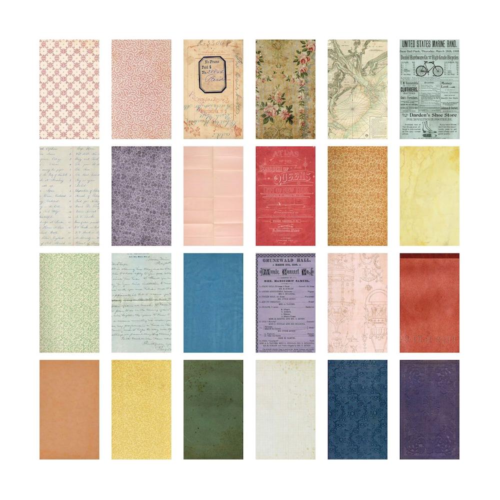 Tim Holtz Idea-ology Backdrops Volume 4 and 5 Bundle samples