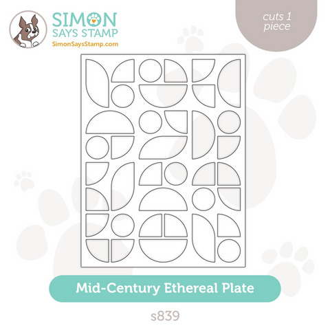 Simon Says Stamp Mid Century Ethereal Plate Wafer Die s839 Out Of This World