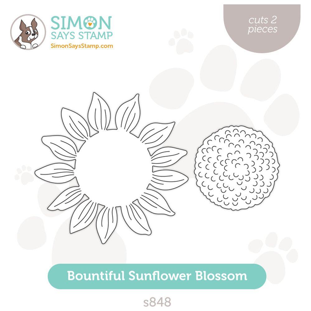 Simon Says Stamp Bountiful Sunflower Blossom Wafer Die s848 Out Of This World