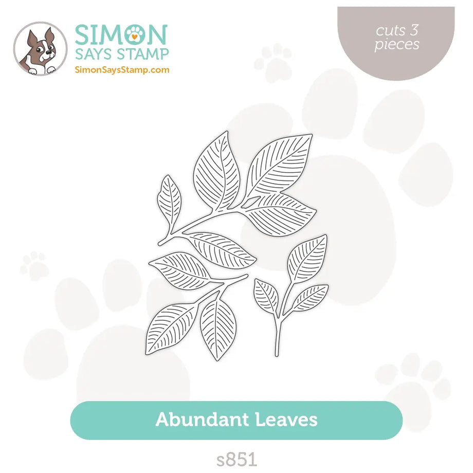 Simon Says Stamp Abundant Leaves Wafer Dies s851 Season Of Wonder