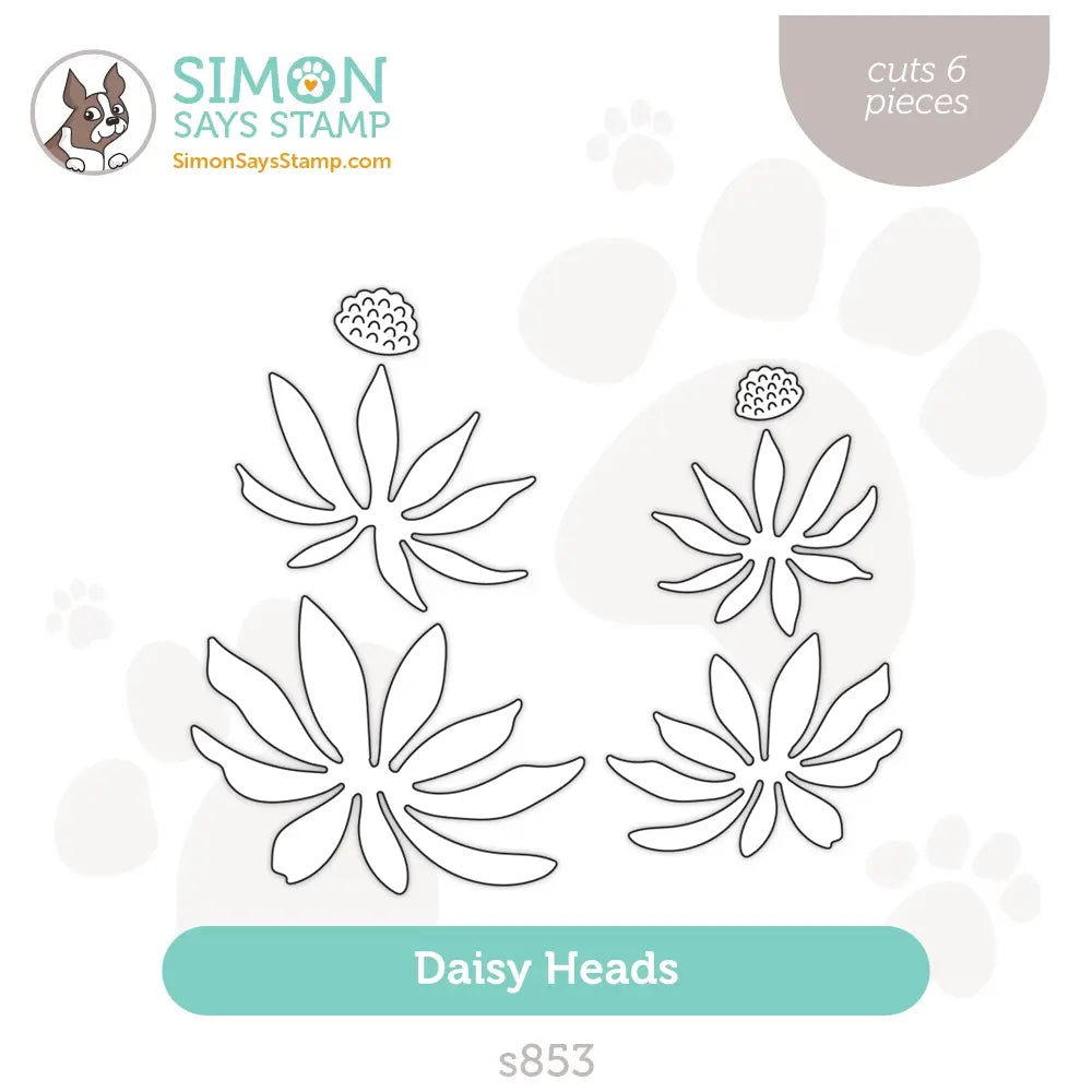 Simon Says Stamp Daisy Heads Dies s853 Just A Note