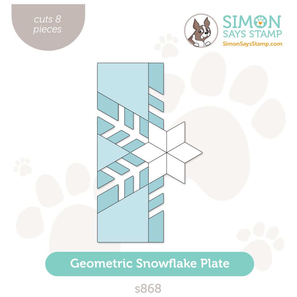 Hero Arts Mounted Rubber Stamp Geometric Snowflakes