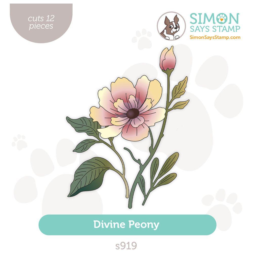 Simon Says Stamp Divine Peony Wafer Dies s919 Sunny Vibes