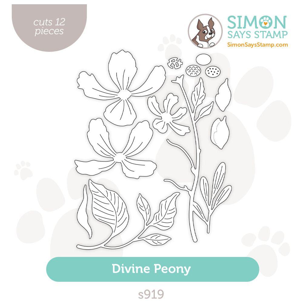 Simon Says Stamp Divine Peony Wafer Dies s919 Sunny Vibes