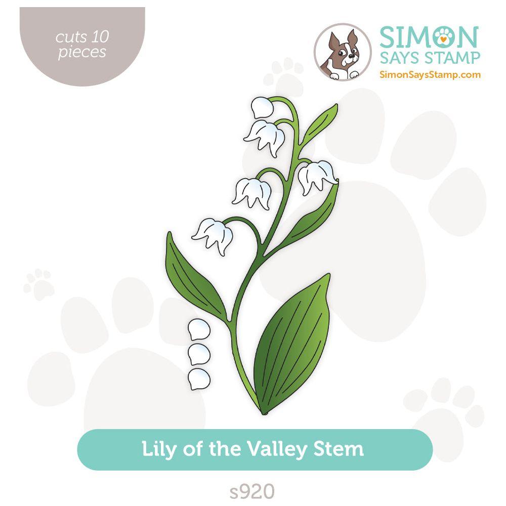 Simon Says Stamp Lily of the Valley Stem Wafer Dies s920 Sunny Vibes