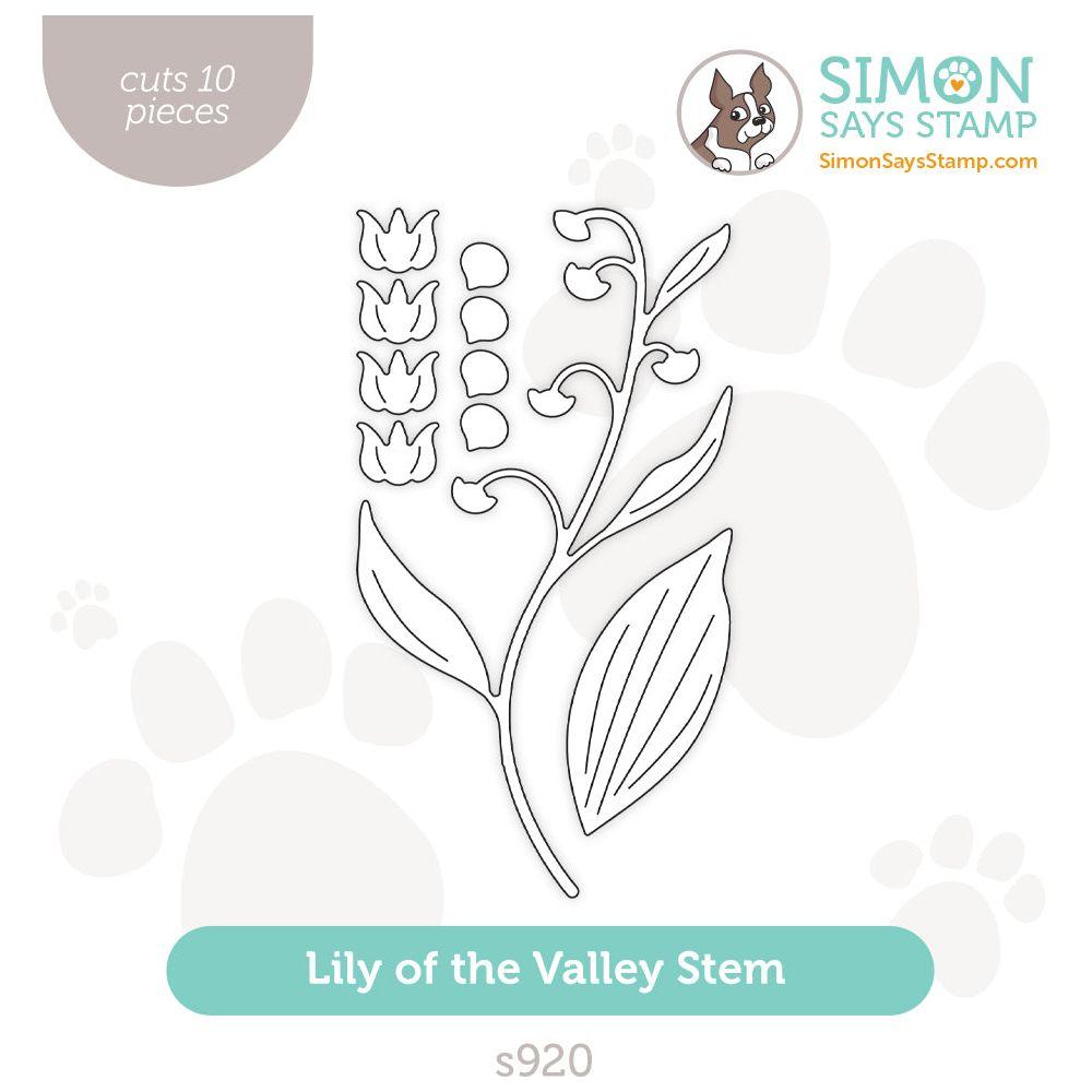 Simon Says Stamp Lily of the Valley Stem Wafer Dies s920 Sunny Vibes