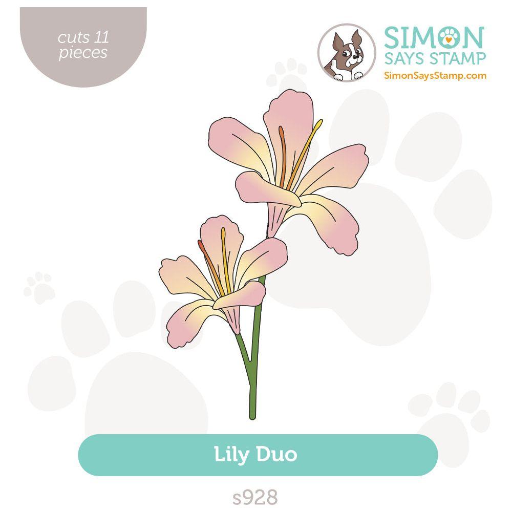 Simon Says Stamp Lily Duo Wafer Dies s928 Sunny Vibes