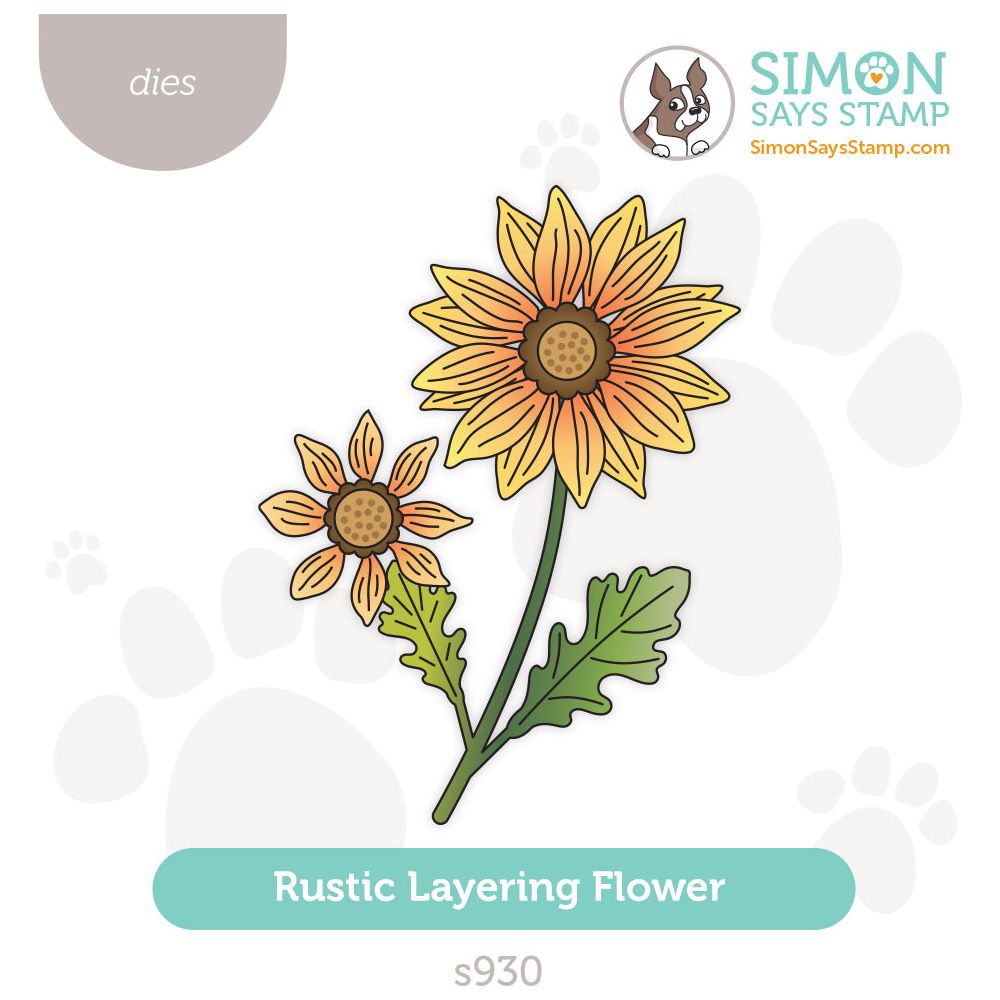 Simon Says Stamp Rustic Layering Flower Wafer Dies s930 Stamptember