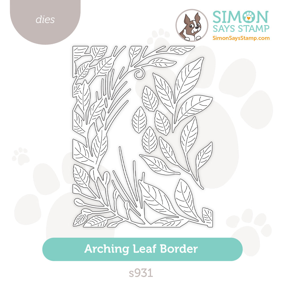 Simon Says Stamp Arching Leaf Border Wafer Dies s931 Cheering for You