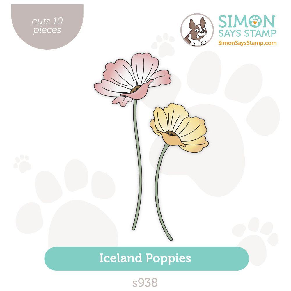 Simon Says Stamp Iceland Poppies Wafer Dies s938 Sunny Vibes