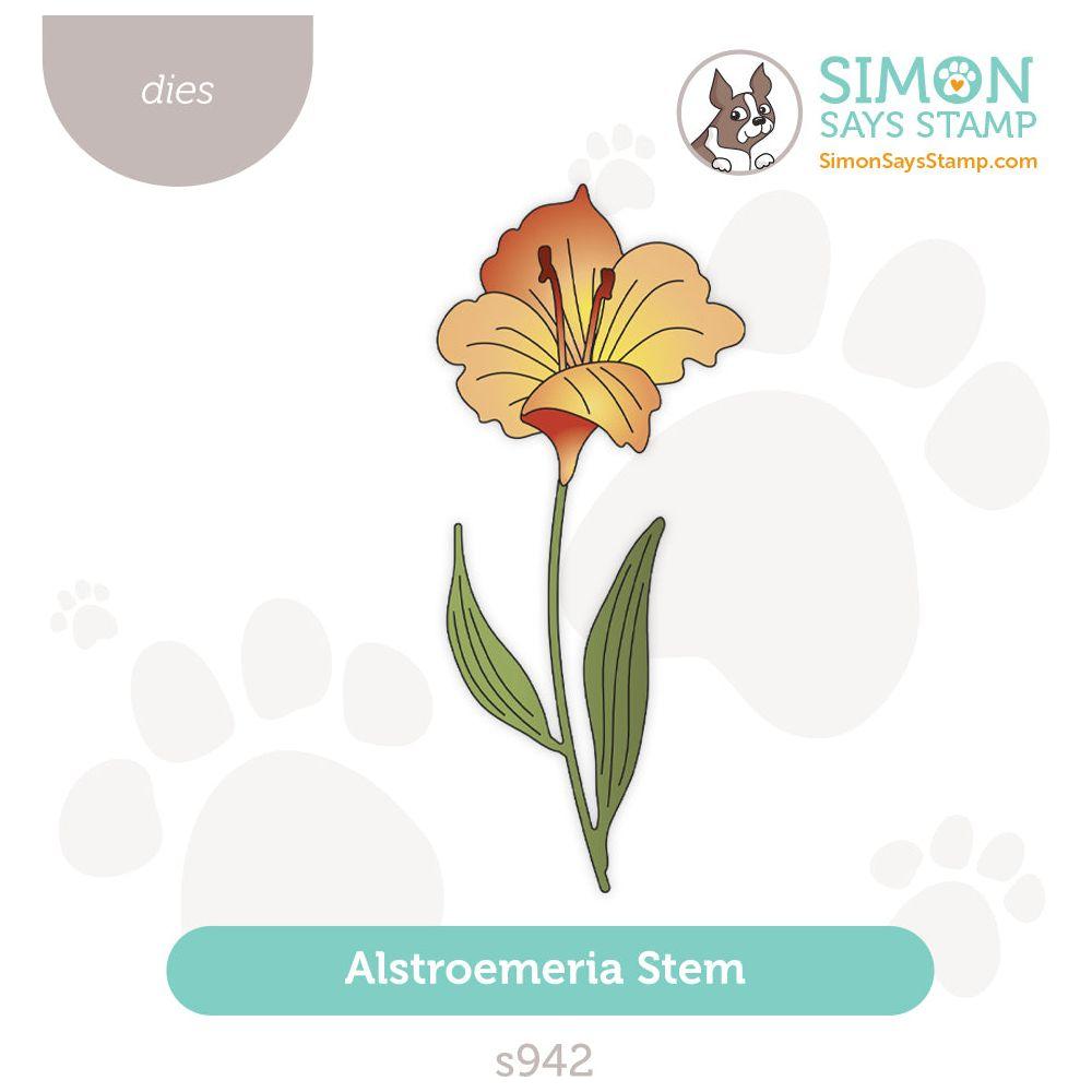 Simon Says Stamp Alstroemeria Stem Wafer Die s942 Sweet Wishes