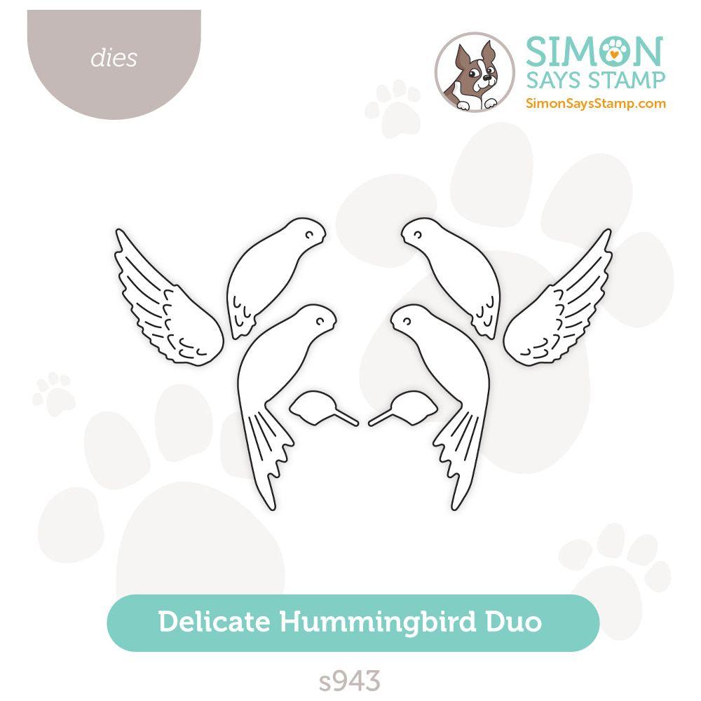 Simon Says Stamp Delicate Hummingbird Duo Wafer Dies s943 Cheering for You