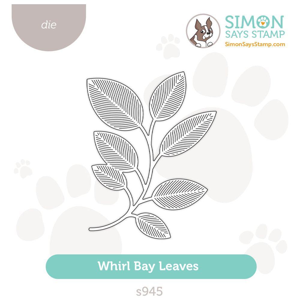 Simon Says Stamp Whirl Bay Leaves Wafer Die s945 DieCember