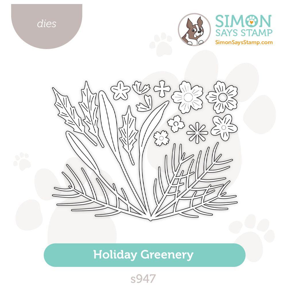 Simon Says Stamp Holiday Greenery Wafer Dies s947 Sweet Wishes