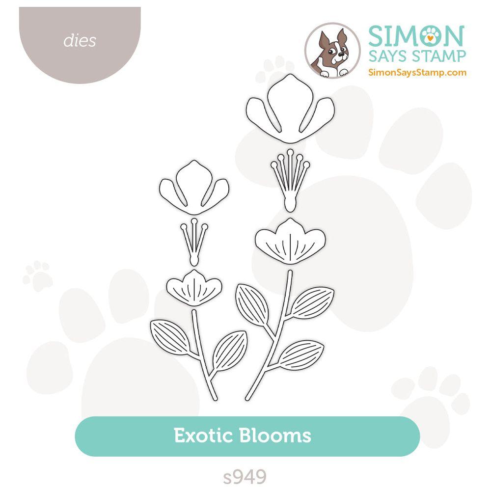 Simon Says Stamp Exotic Blooms Wafer Dies s949 To Love